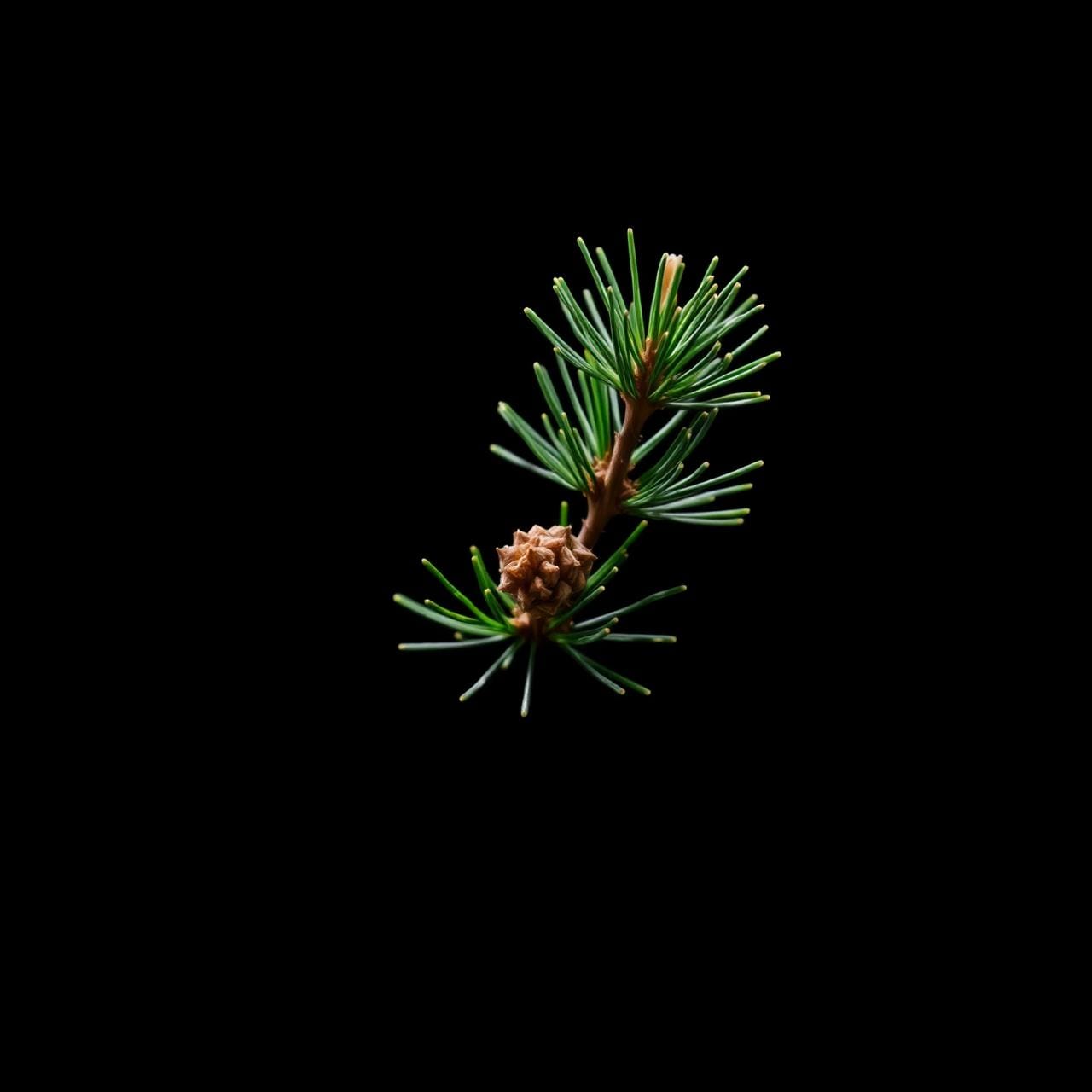 Spruce branch with cone — a symbol of resilience and renewal